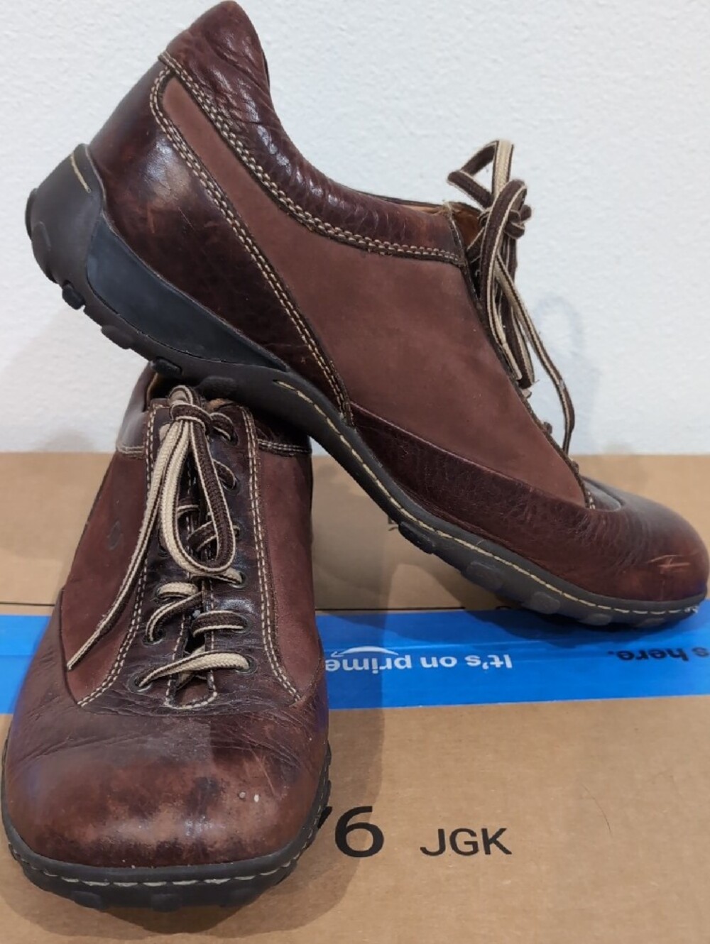 Born Men’s Brown Leather Slip-On Loafers